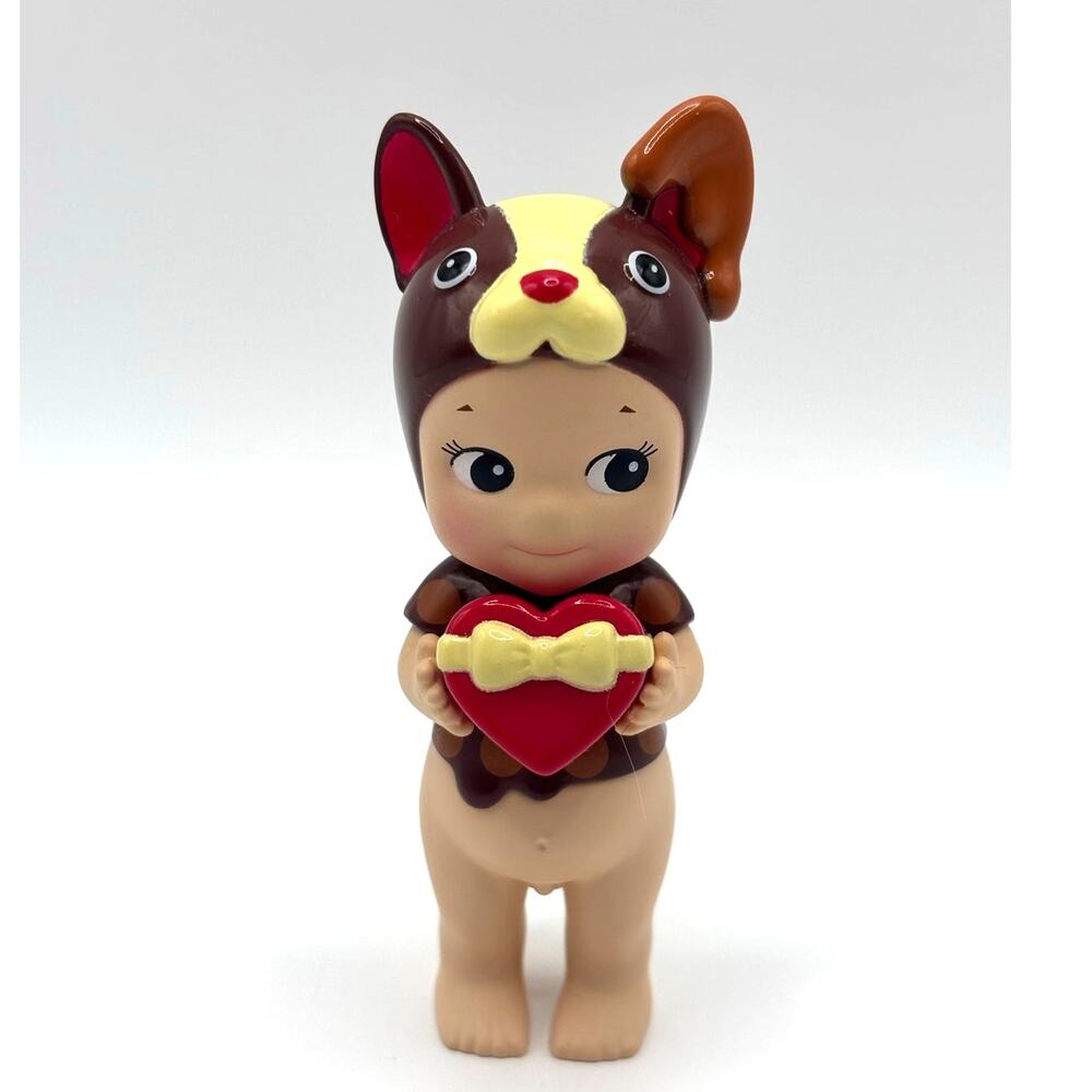 Authentic Sonny Angel Chocolate French Bulldog, Valentines Mini Figure - NEW